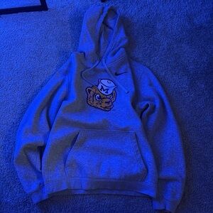 Nike Gray Hoodie with Michigan bear Logo